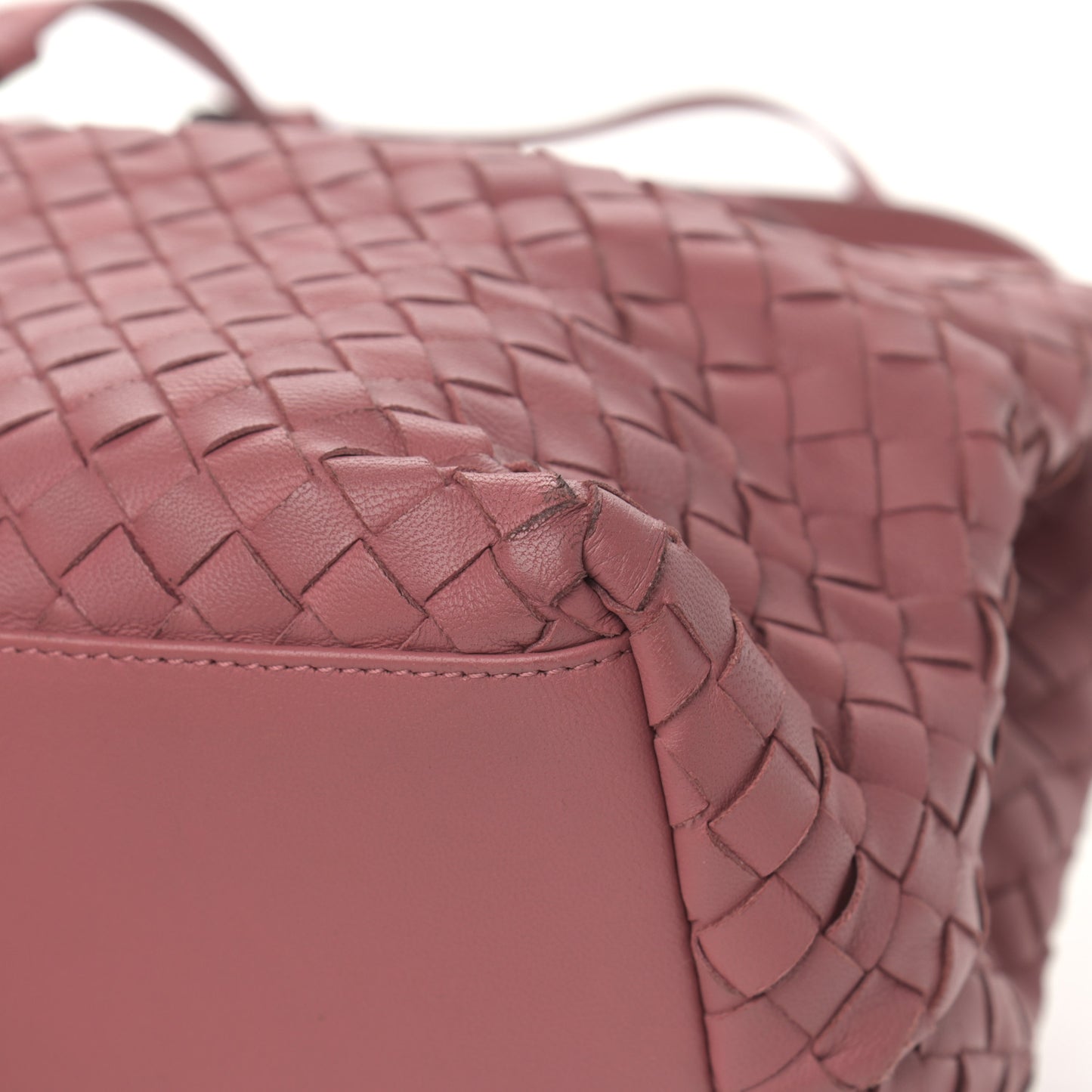 Nappa Intrecciato Tote Rose Pink