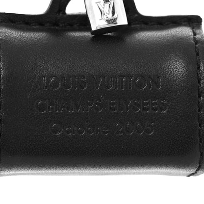 Louis Vuitton Calfskin Speedy Bag Charm Key Holder Black 4 of 4