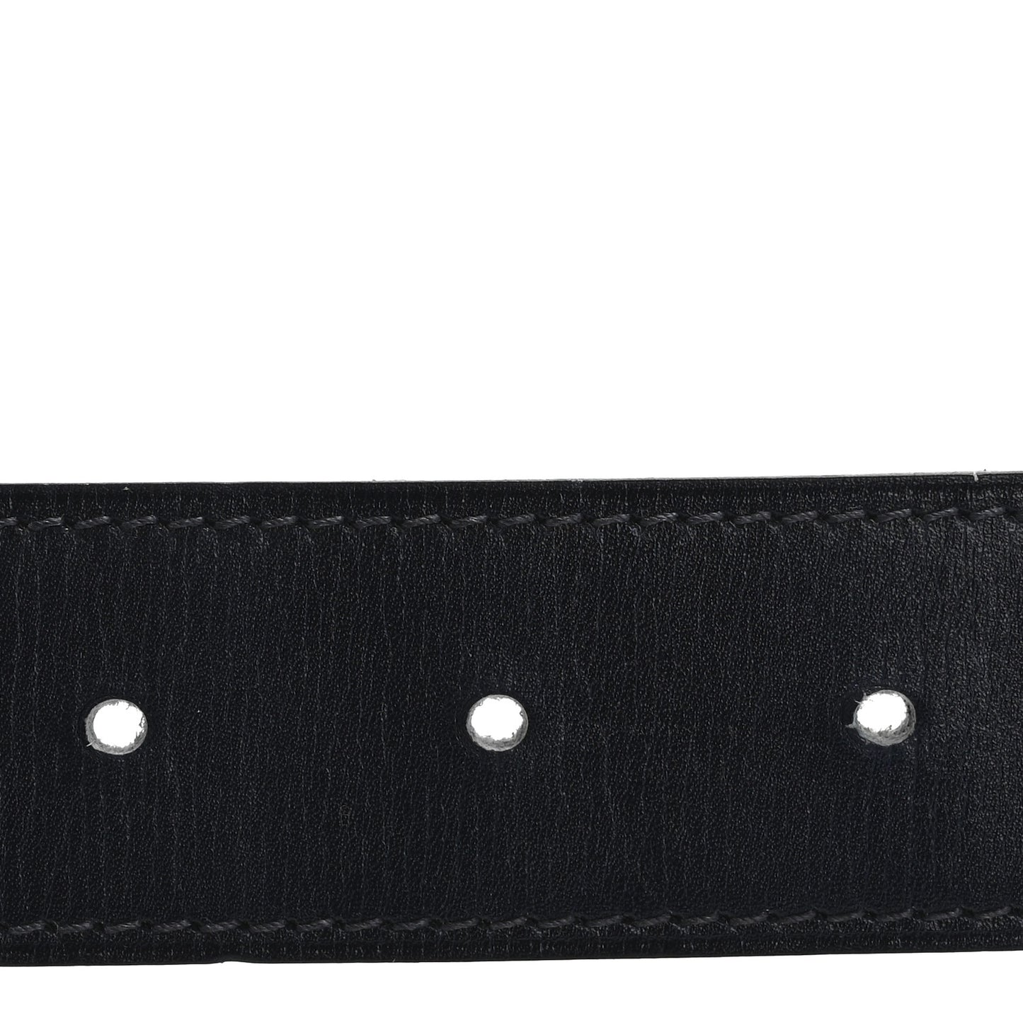 Epsom Box 32mm Strie H Belt 80 32 White Bleu Indigo
