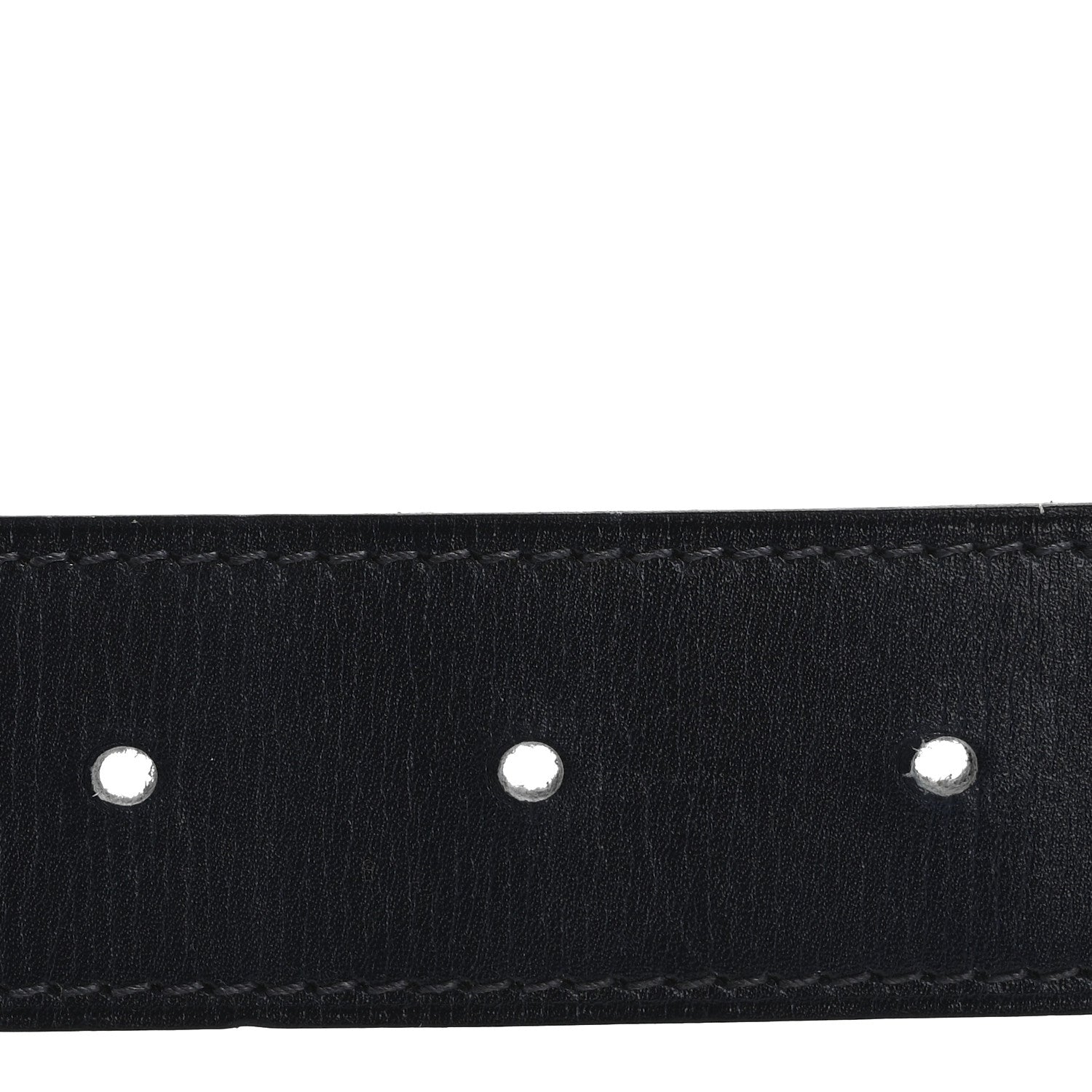 Hermes Epsom Box 32mm Strie H Belt 80 32 White Bleu Indigo 4 of 8
