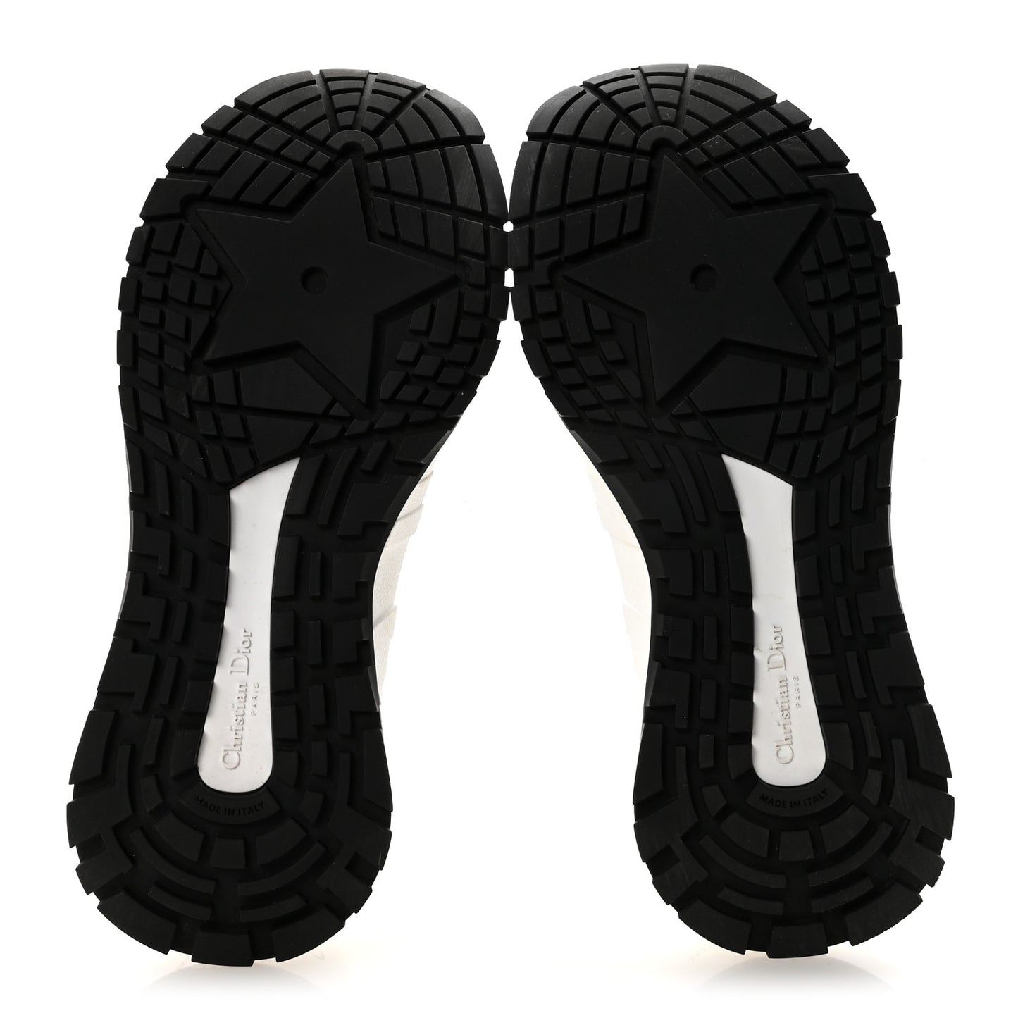 Technical Knit Run'n'Dior Sneakers 40 White Black
