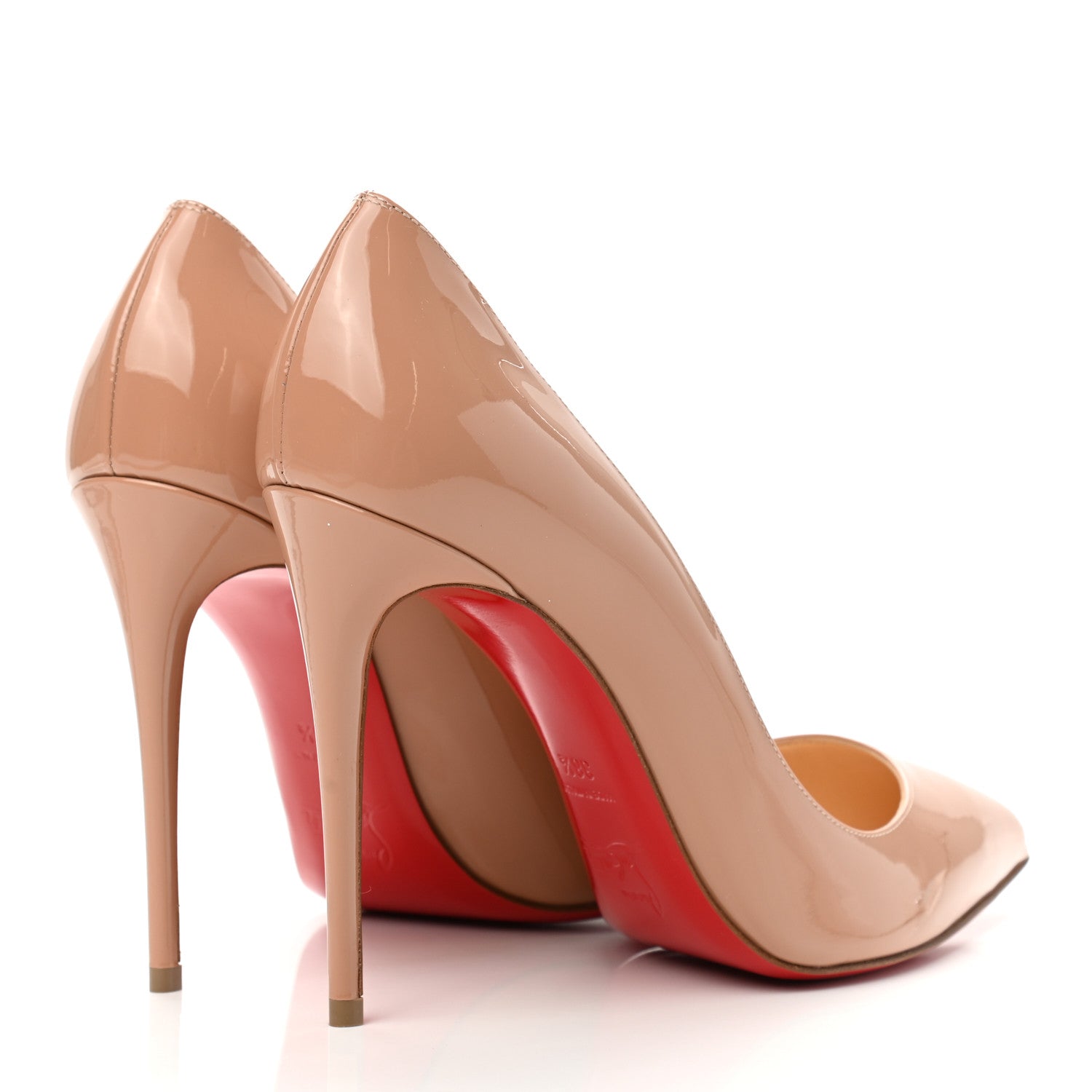 Christian Louboutin Patent So Kate 120 Pumps 38.5 Nude 3 of 14