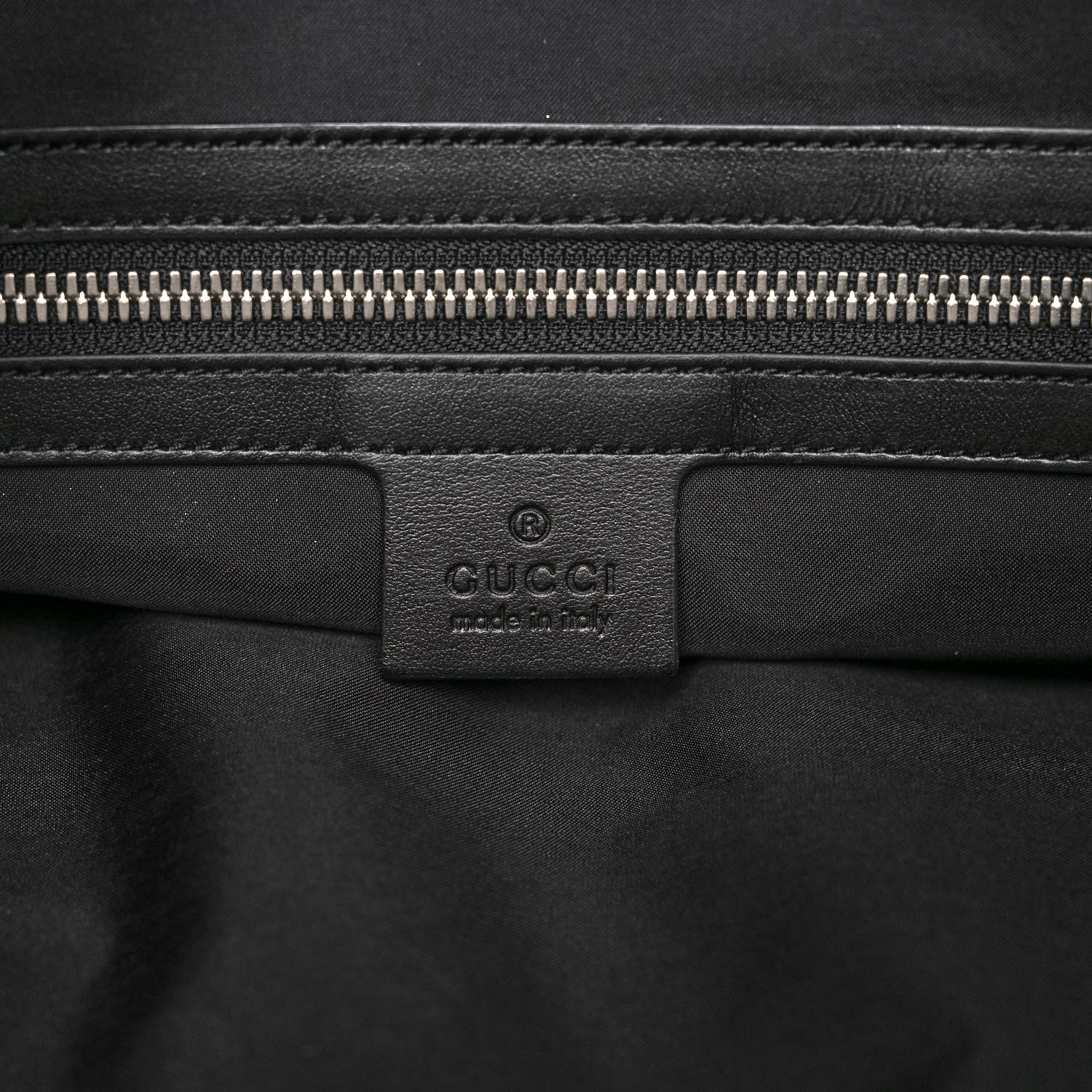 Gucci Calfskin Small GucciGhost Drawstring Backpack Black 6 of 13