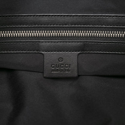 Gucci Calfskin Small GucciGhost Drawstring Backpack Black 6 of 13