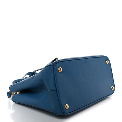 Prada Saffiano Lux Small Galleria Double Zip Tote Cobalto 4 of 11