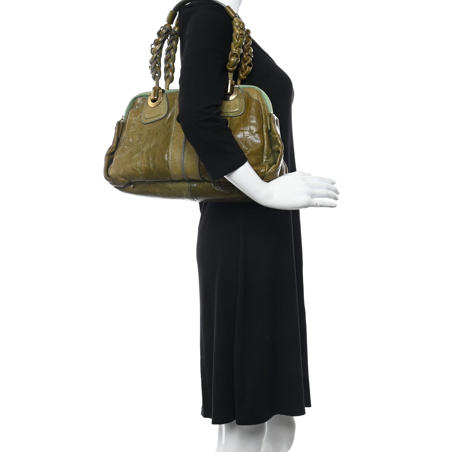 Chloe Lambskin Heloise Satchel 2 of 9