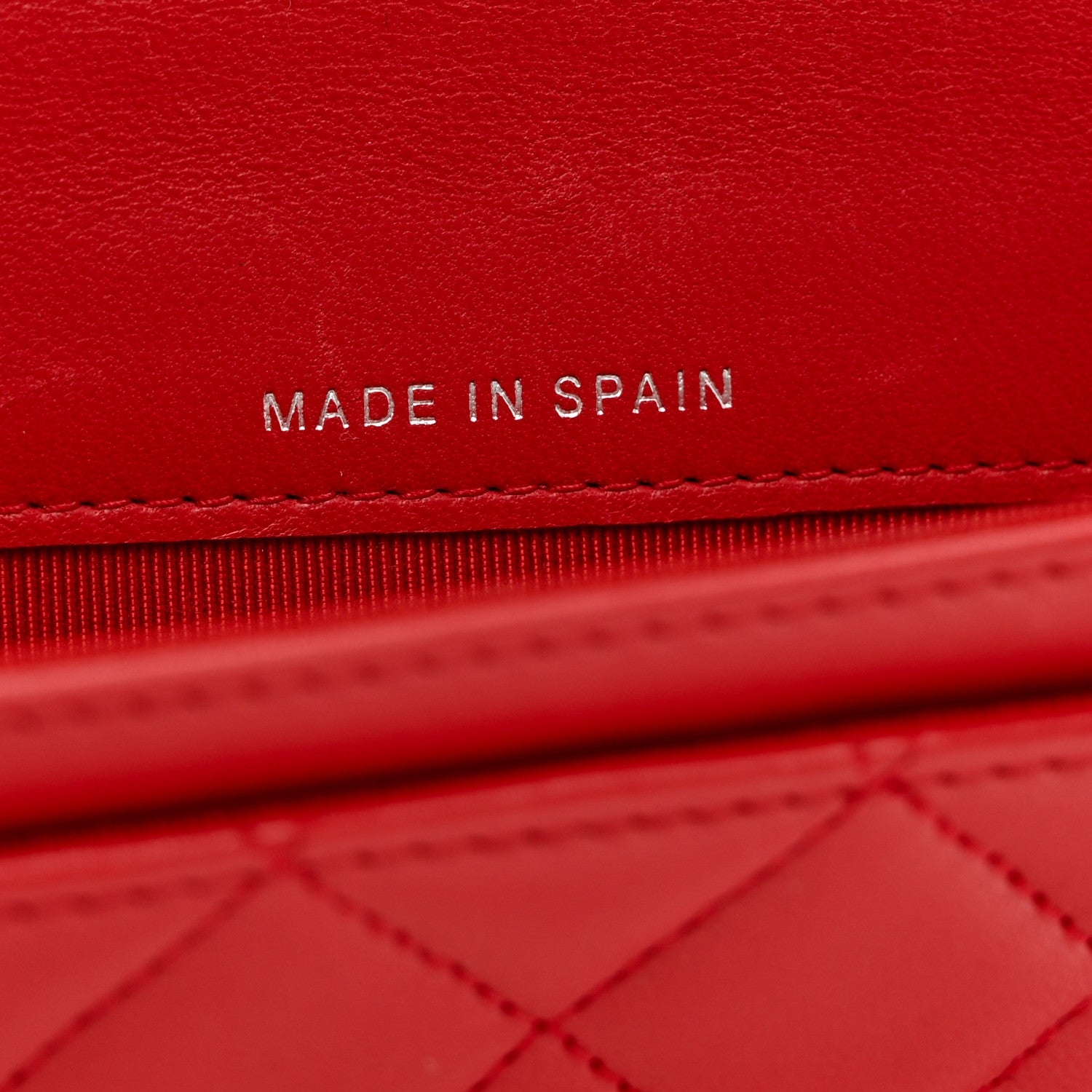 Chanel Lambskin Quilted Flap Card Holder Red 6 of 10