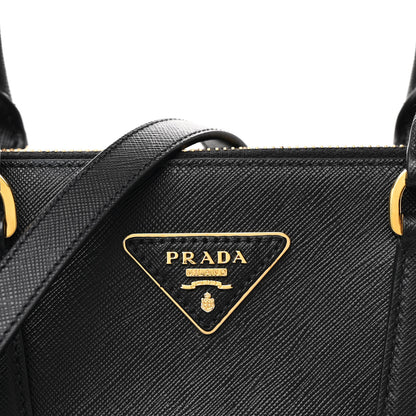 Prada Saffiano Lux Large Galleria Double Zip Tote Black 8 of 10
