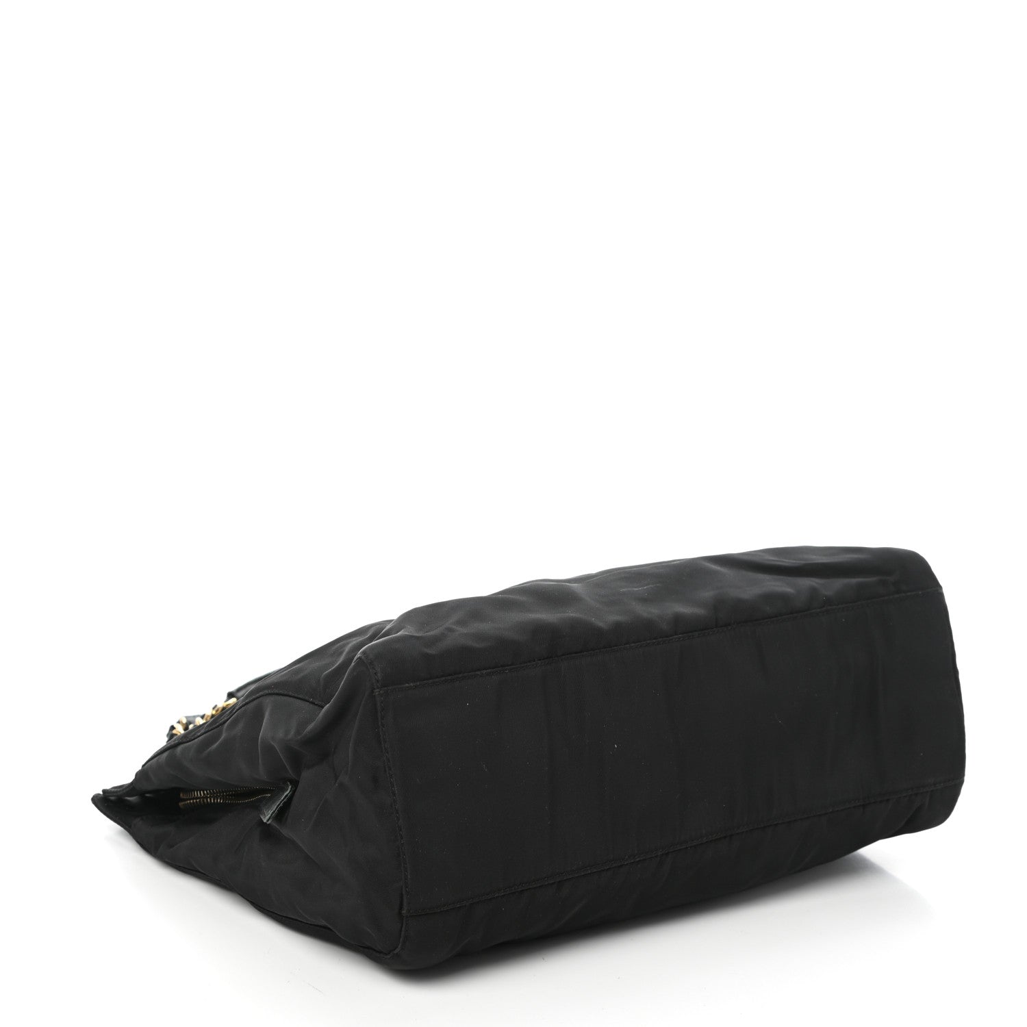 Prada Nylon Tessuto Acciaio Chain Shoulder Bag Black 4 of 11