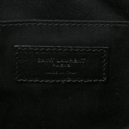 Saint Laurent Patent Calfskin Matelasse Monogram Lou Camera Bag Black 6 of 8