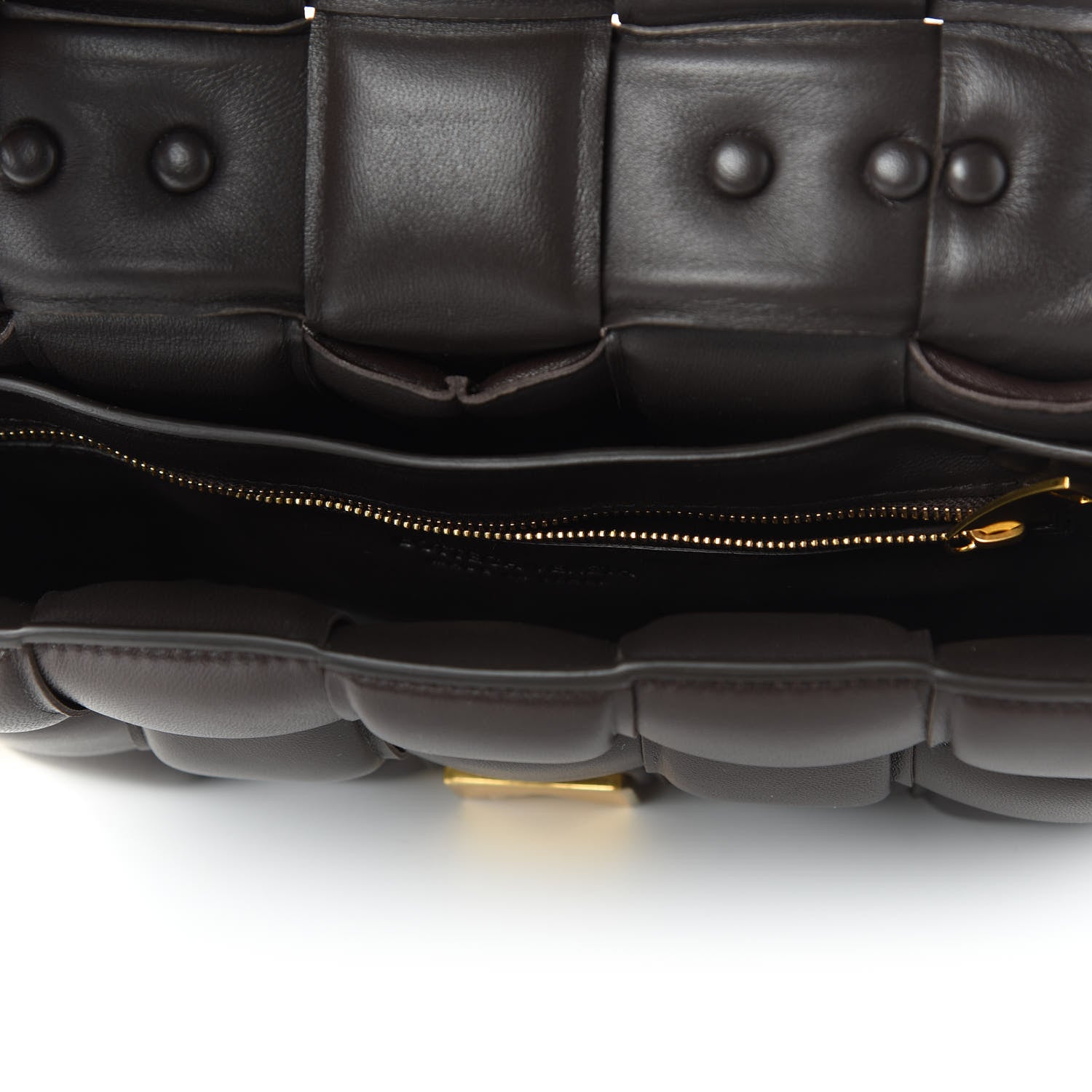 Bottega Veneta Lambskin Maxi Intreccio Padded Chain Cassette Crossbody Bag Black 5 of 10