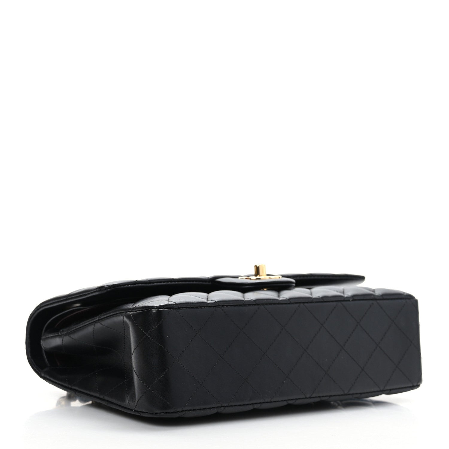 Chanel Lambskin Quilted Medium Double Flap Black 4 of 9