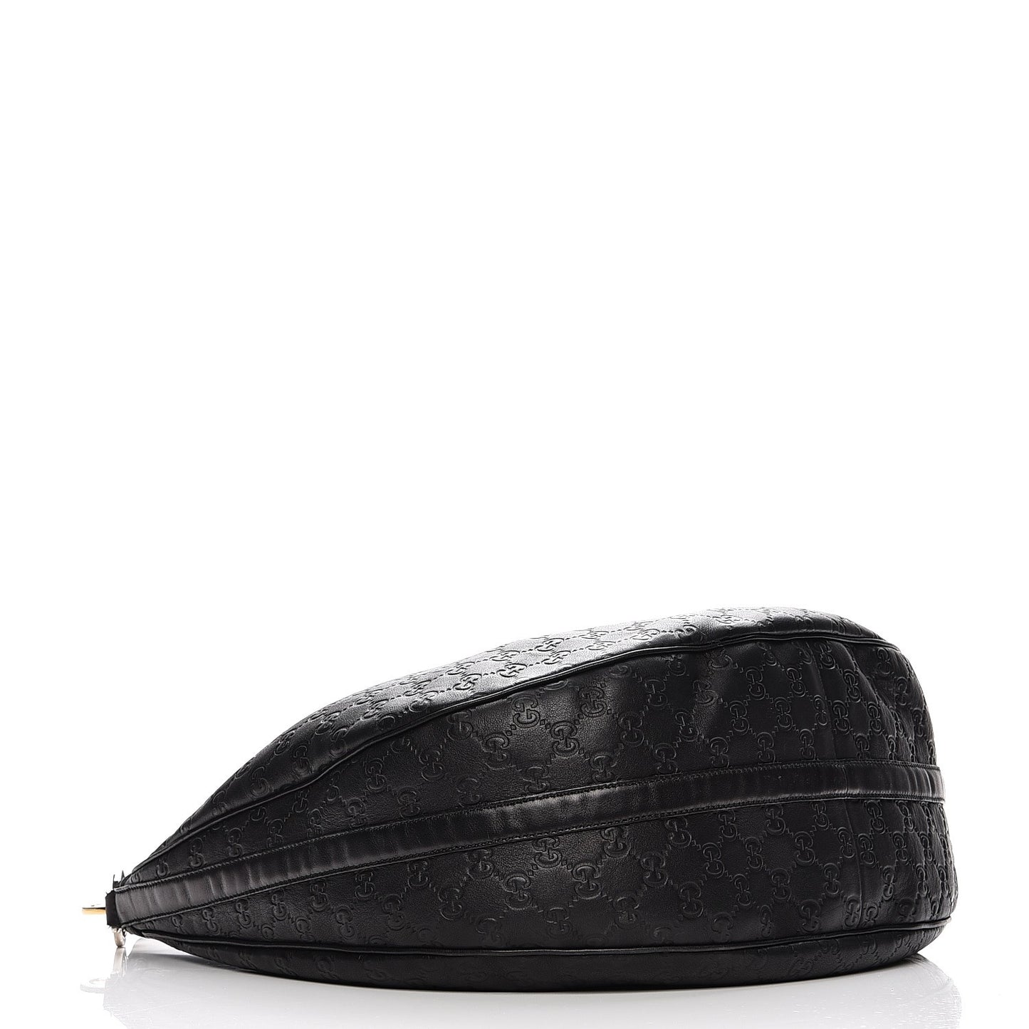 Guccissima Large GG Twins Hobo Black