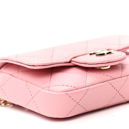 Chanel Caviar Quilted Mini Chain Belt Bag Light Pink 10 of 10