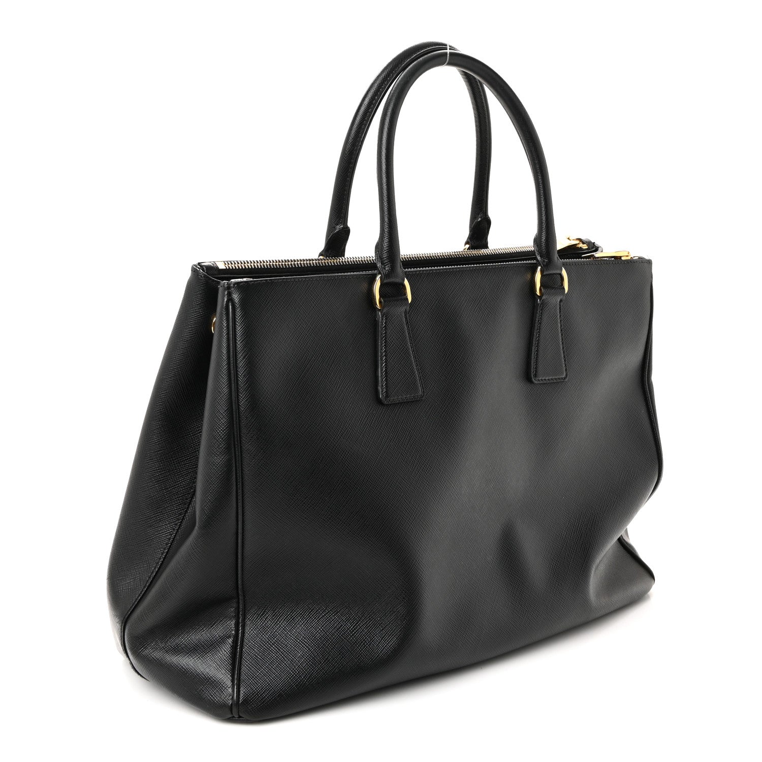 Prada Saffiano Lux Large Galleria Double Zip Tote Black 3 of 10
