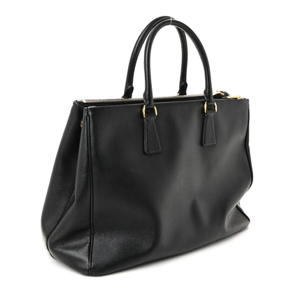 Prada Saffiano Lux Large Galleria Double Zip Tote Black 3 of 10