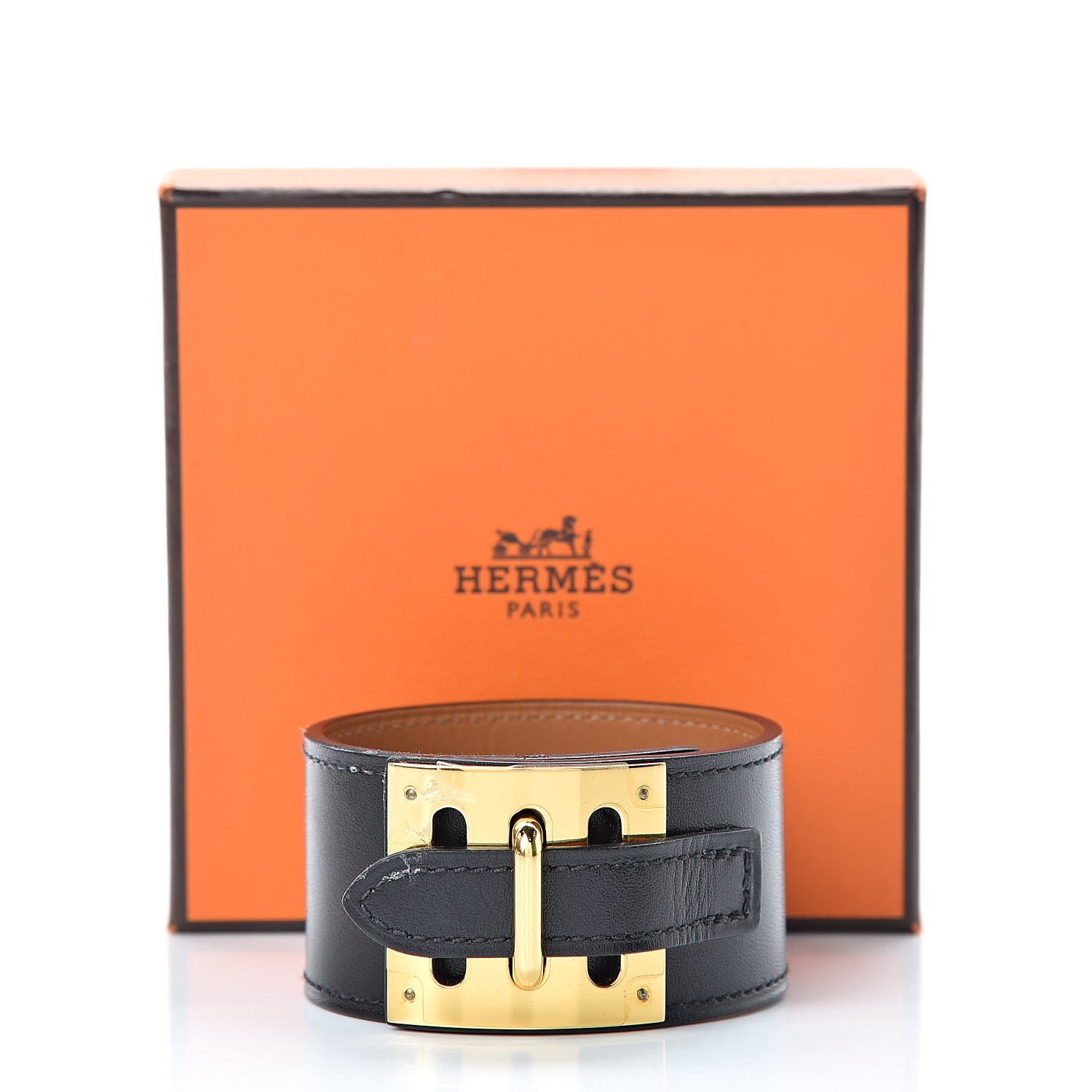 Hermes Box Intense Bracelet M Black 6 of 6