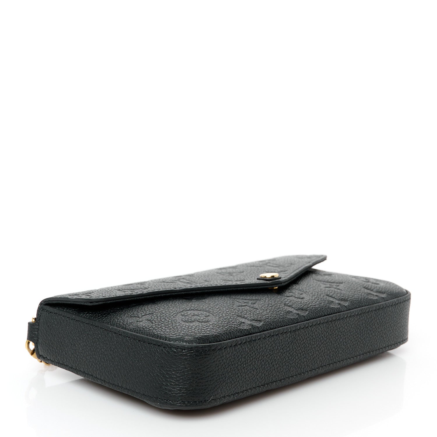 Louis Vuitton Empreinte Pochette Felicie Chain Wallet Black 3 of 10