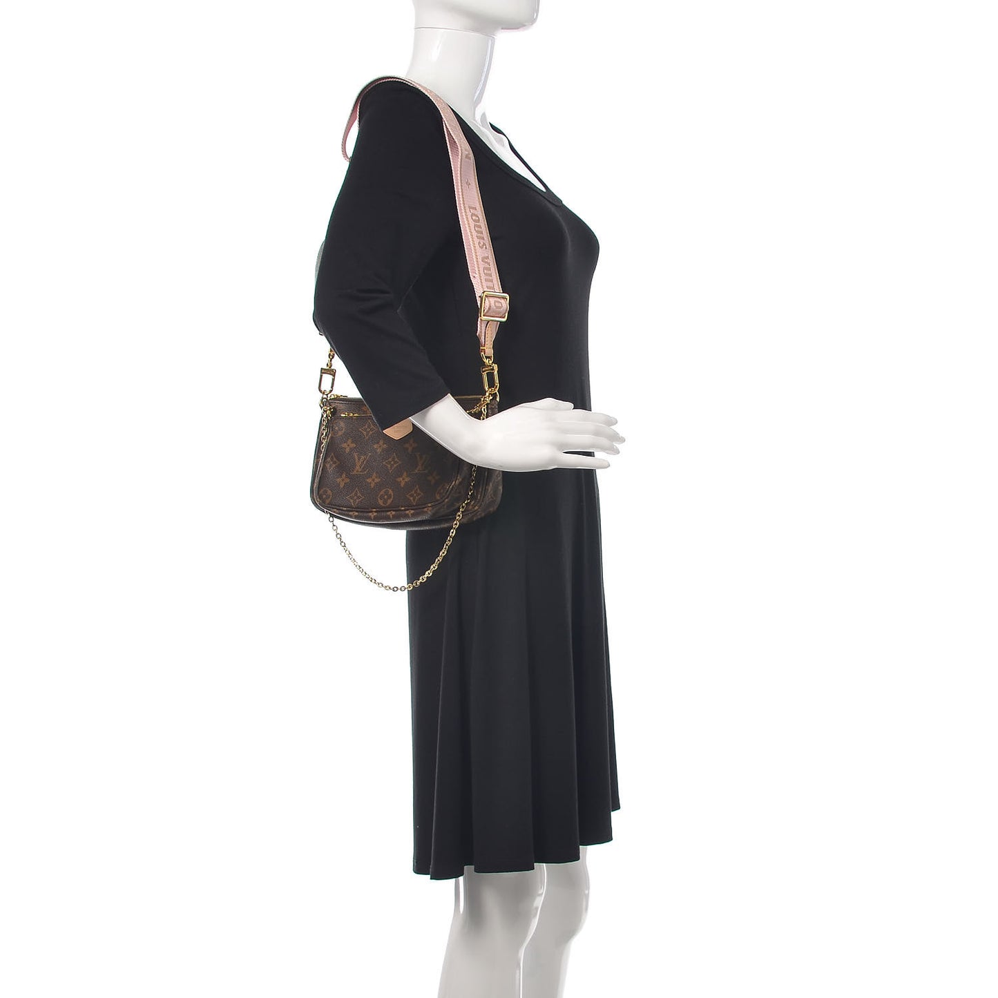Monogram Multi Pochette Accessories Rose Clair