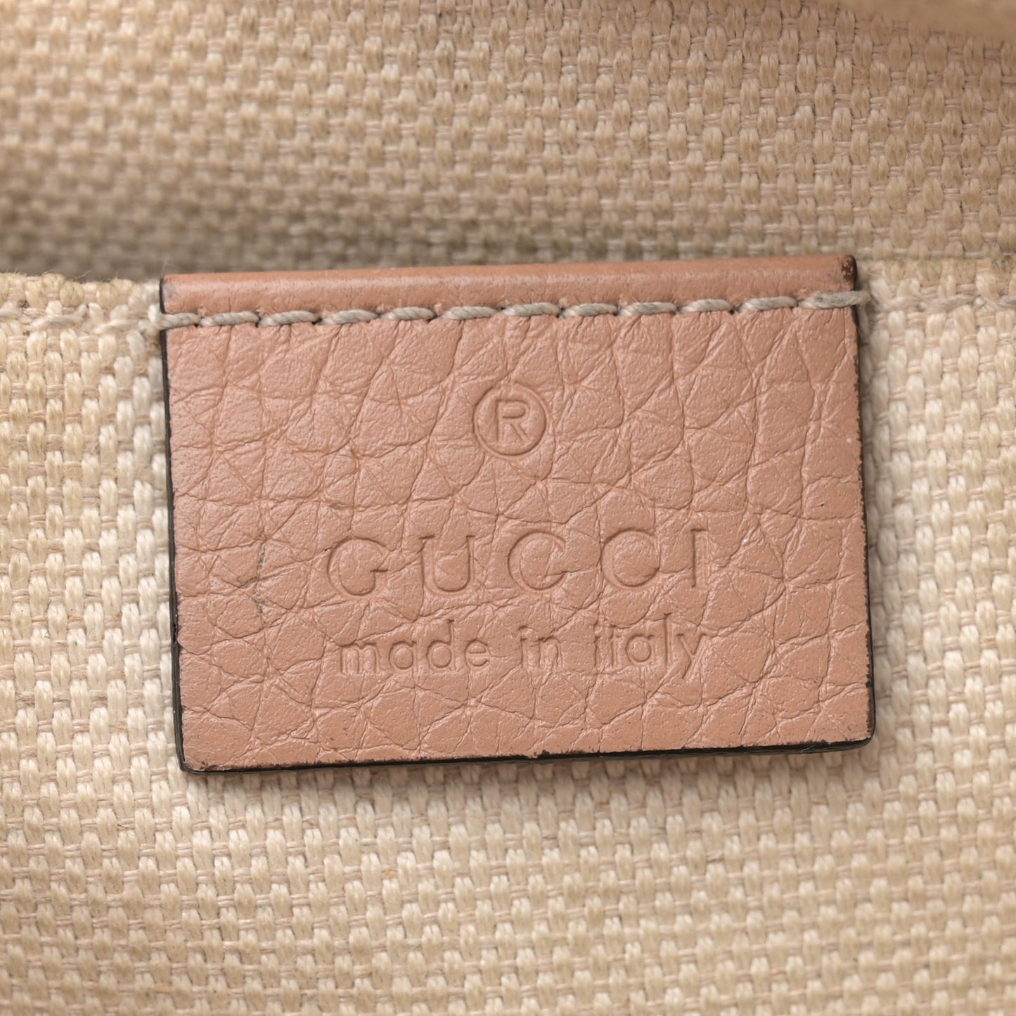 Pebbled Calfskin Small Soho Disco Bag Camelia