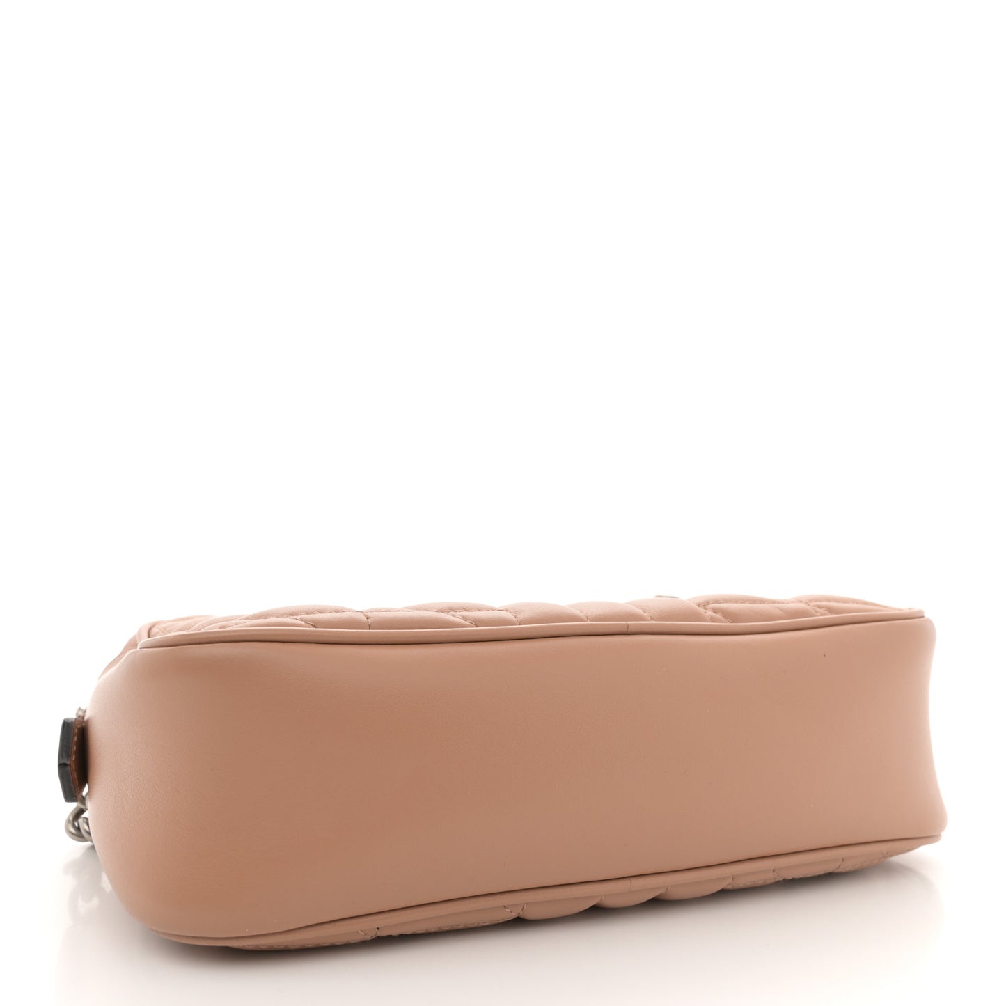 Calfskin Matelasse Aria Small GG Marmont Chain Shoulder Bag Camelia