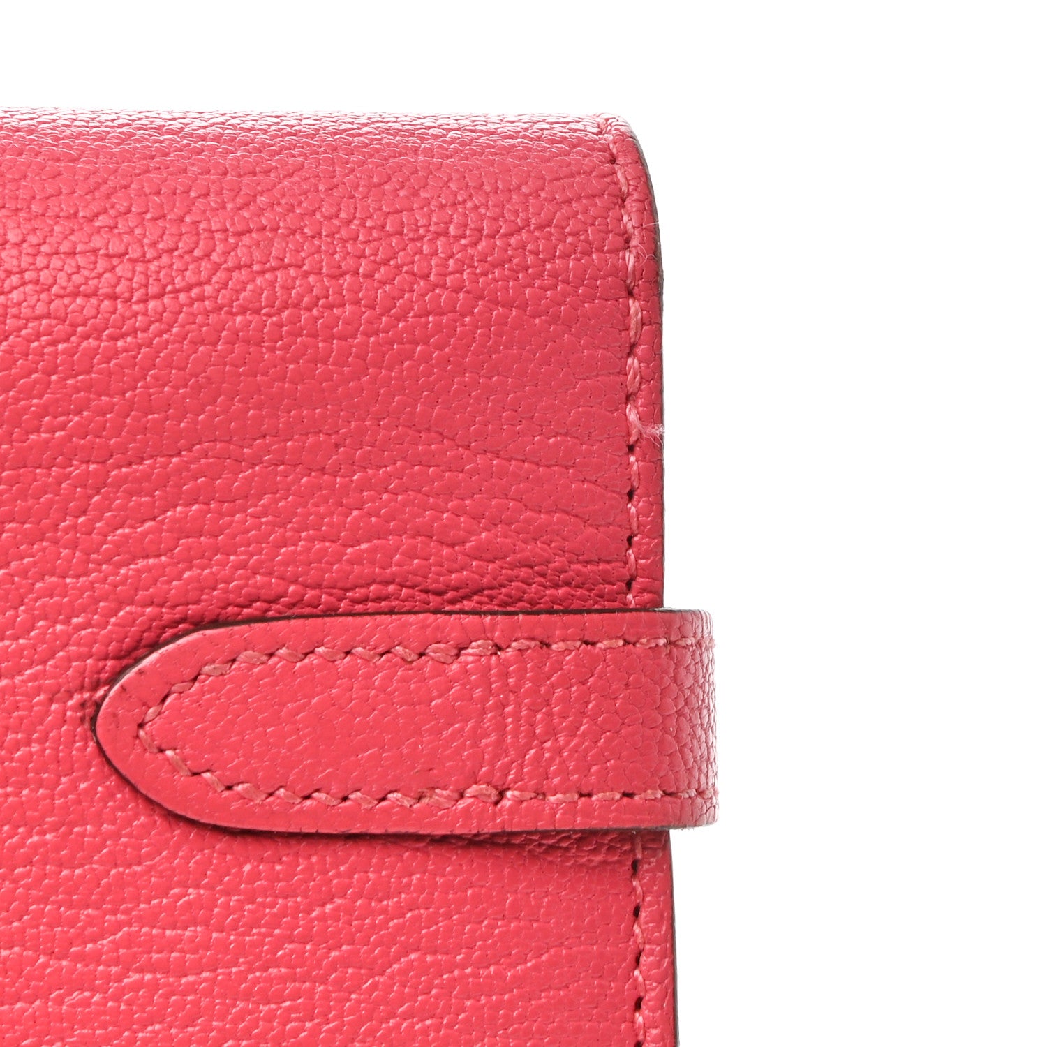 Hermes Chevre Mysore Kelly Longue Wallet Rose Lipstick 11 of 11