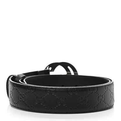 Gucci Guccissima Signature Interlocking G 40mm Belt 100 40 Black 2 of 7