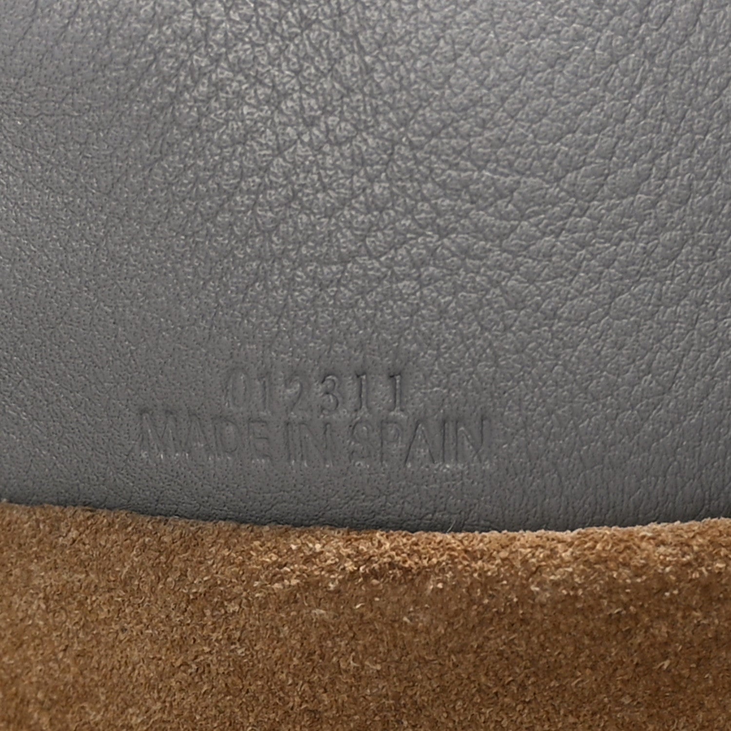 Loewe Calfskin Mini Flamenco Knot Clutch Pearl Grey 7 of 9