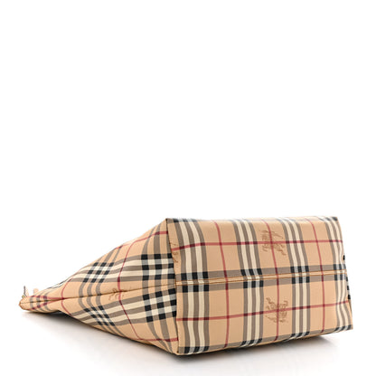 Burberry Haymarket Check Medium Salisbury Tote Camel 3 of 10
