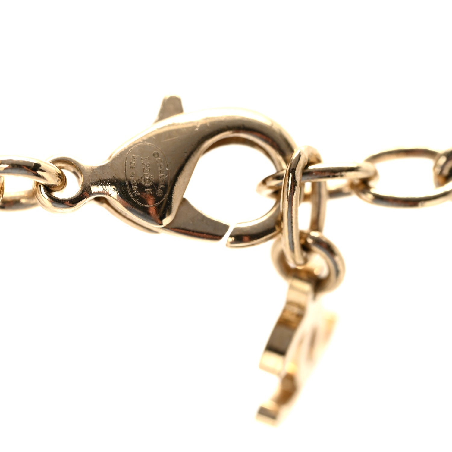 Chanel Crystal Chain CC Link Choker Gold Ruthenium 5 of 7