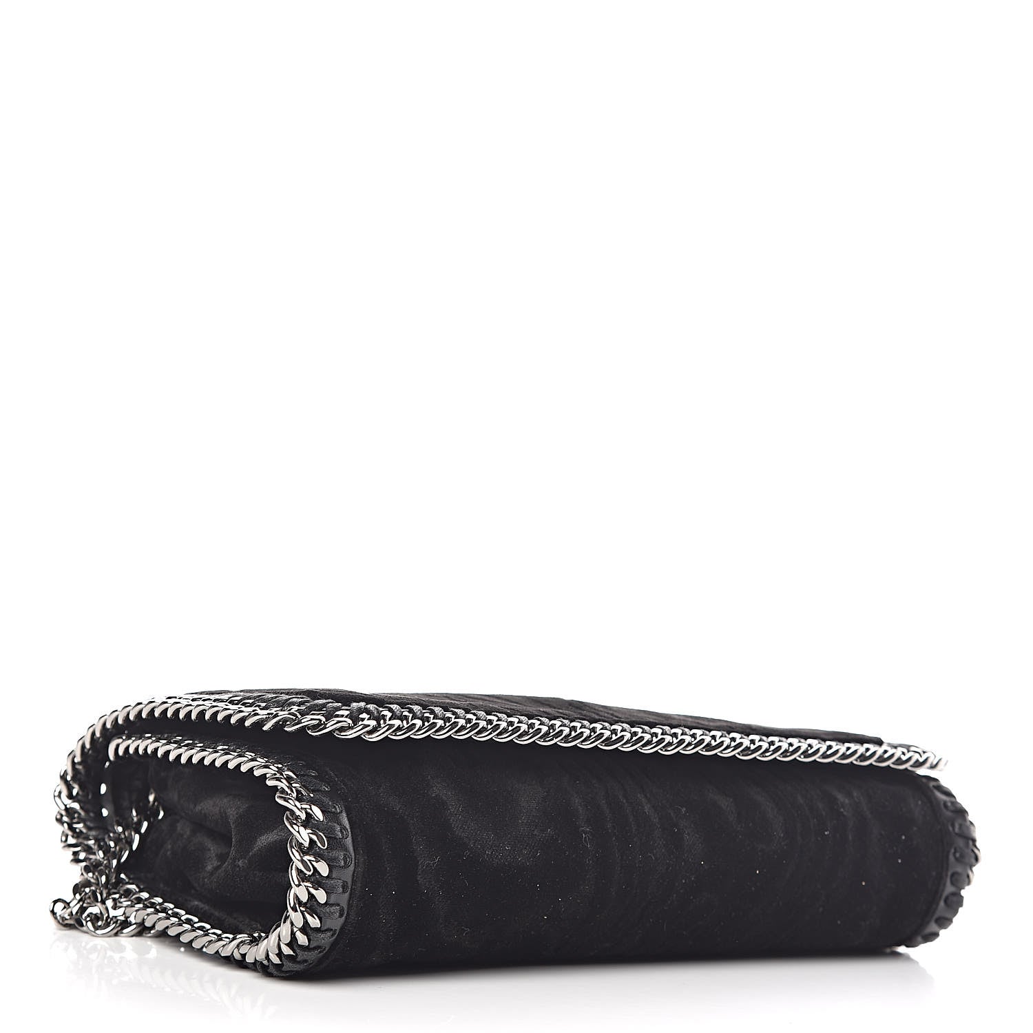 Stella McCartney Velvet Falabella Crossbody Bag Black 4 of 9