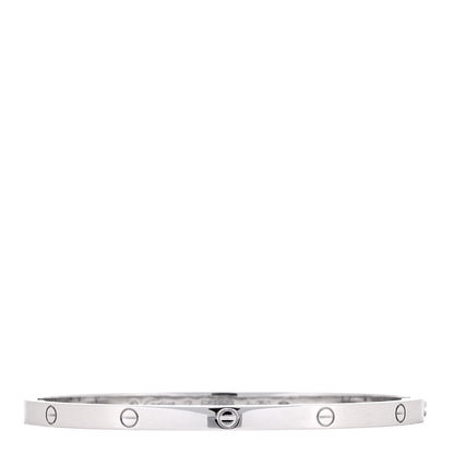 Cartier 18K White Gold Small LOVE Bracelet 17 1 of 7
