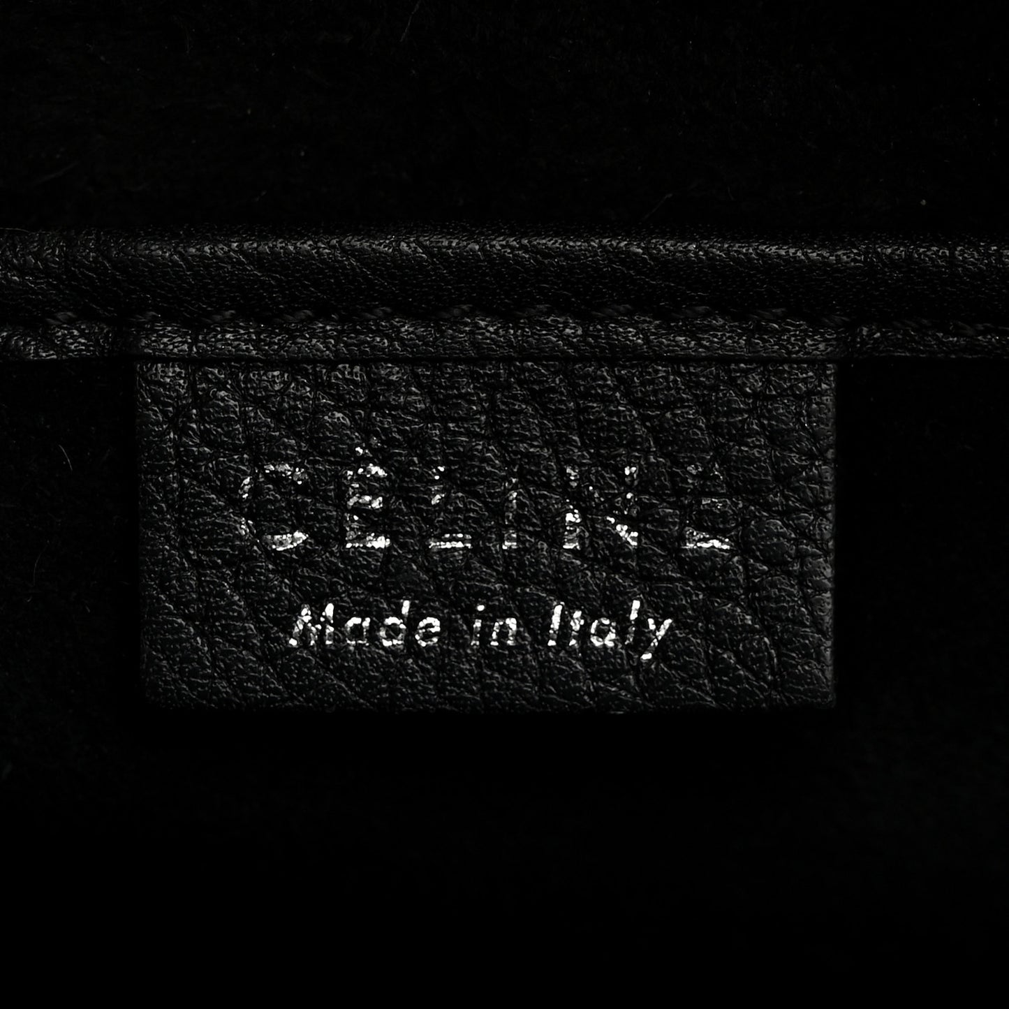 Drummed Calfskin Nano Luggage Black