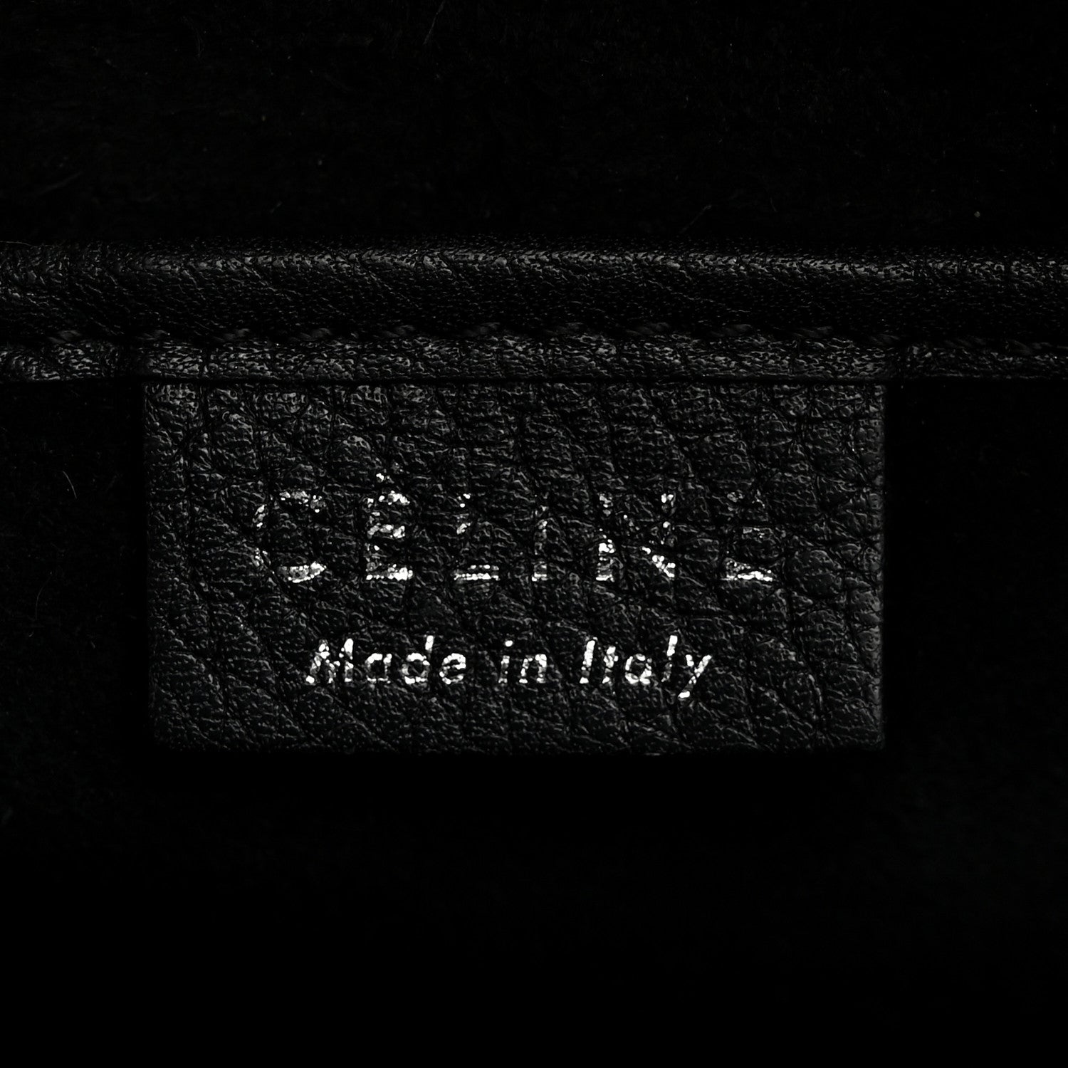 Celine Drummed Calfskin Nano Luggage Black 7 of 12