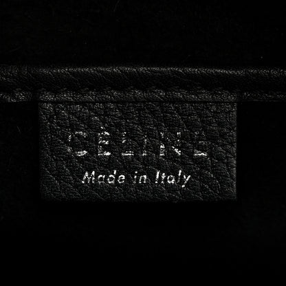 Celine Drummed Calfskin Nano Luggage Black 7 of 12