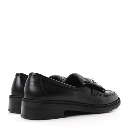 Chanel Lambskin Quilted CC Turnlock Loafers 39.5 Black 5 of 9