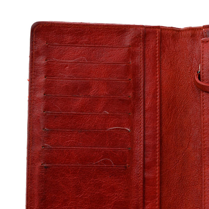Chanel Crinkled Calfskin Quilted Yen Wallet Red 9 of 11