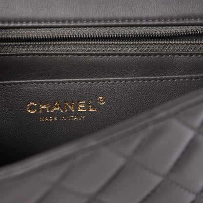 Chanel Lambskin Quilted Mini Rectangular Flap Grey 6 of 11