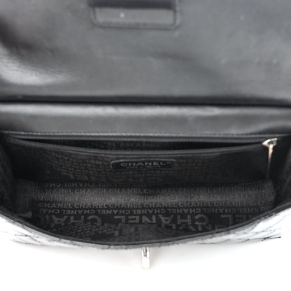 Chanel Patent Quilted Medium Diagonal CC Flap Black 5 of 10