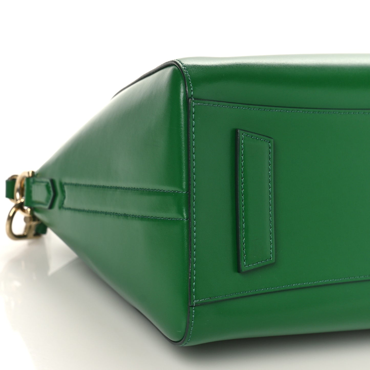 Shiny Lord Calfskin Small Antigona Emerald