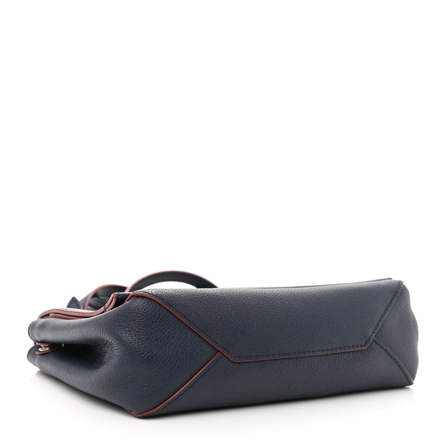 Calfskin Lockme II Chain Bag BB Marine Rouge