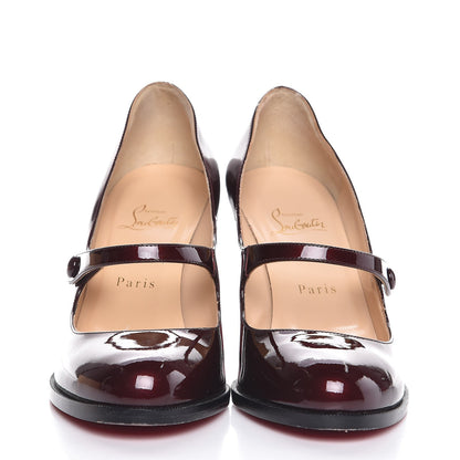 Christian Louboutin Metallic Patent Top Street 85 Mary Jane Pumps 39.5 Orthodoxe 2 of 10