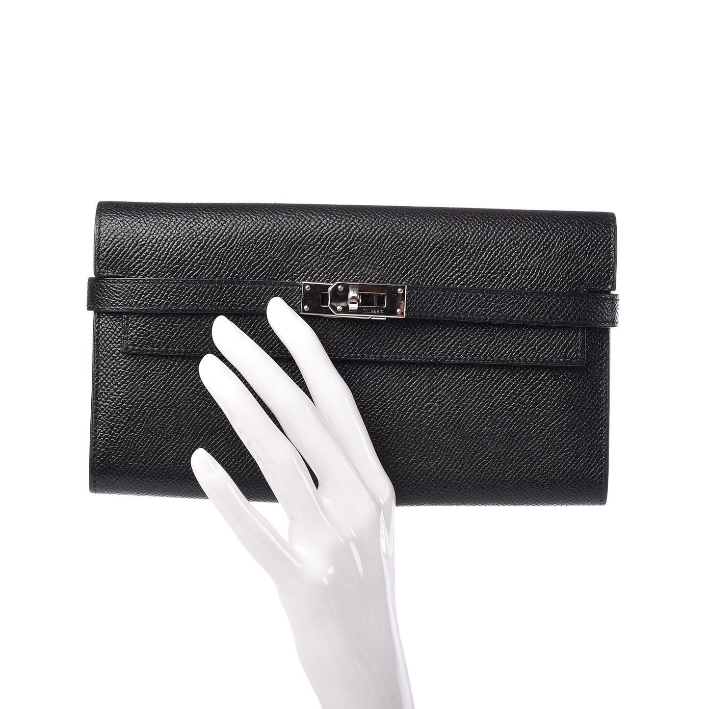 Epsom Kelly Longue Wallet Black