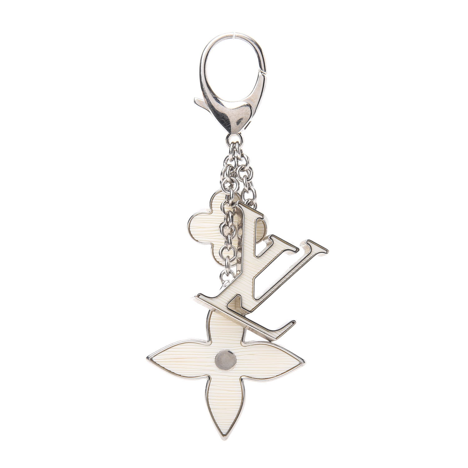 Louis Vuitton Fleur d'Epi Bag Charm Ivory 1 of 5
