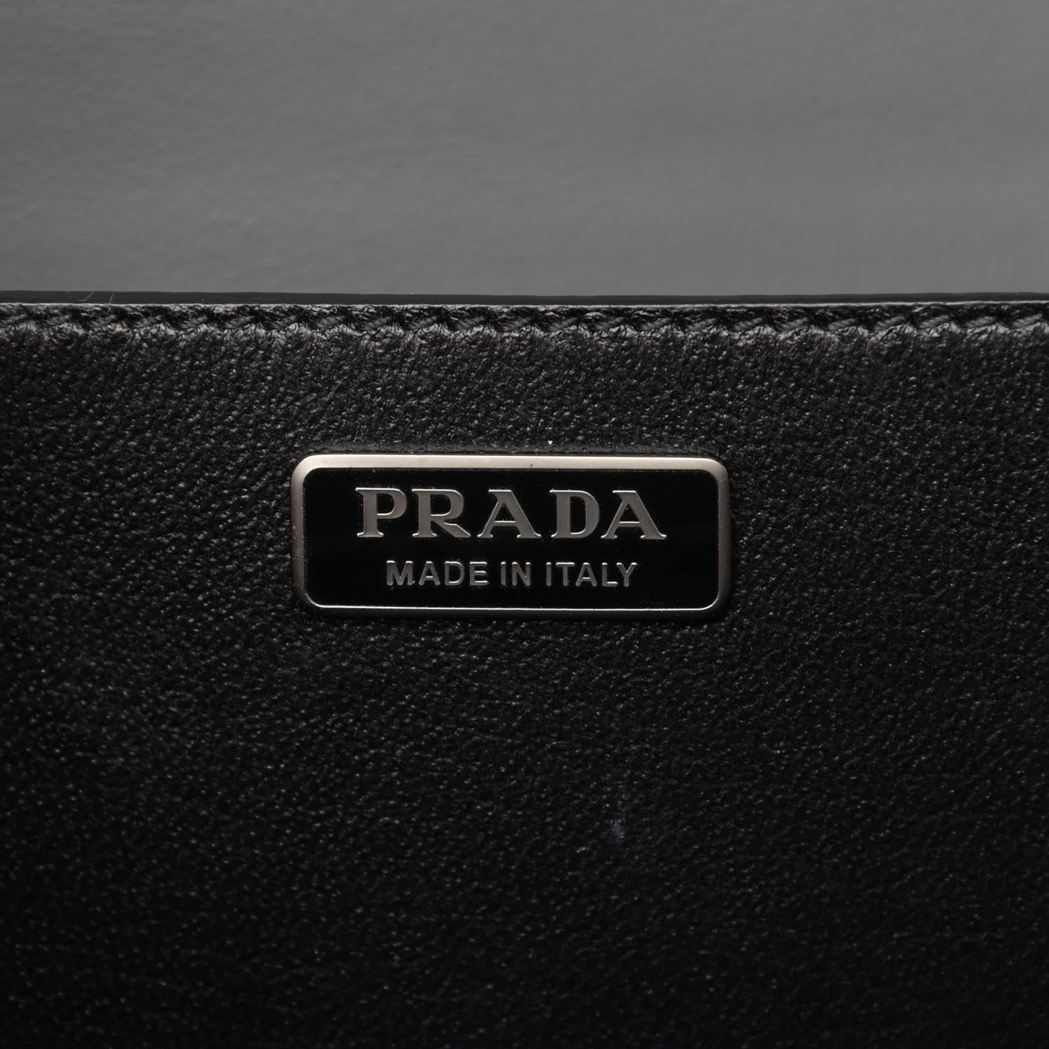 Prada City Calfskin Saffiano Studded Cahier Bag Mercurio 6 of 13