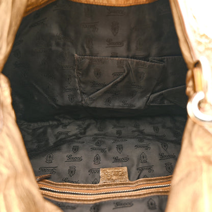 Gucci Patent Medium Hysteria Top Handle Bag Gold 5 of 20