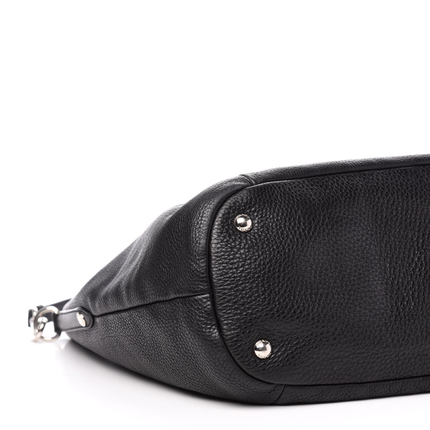 Prada Vitello Daino Tote Black 8 of 12