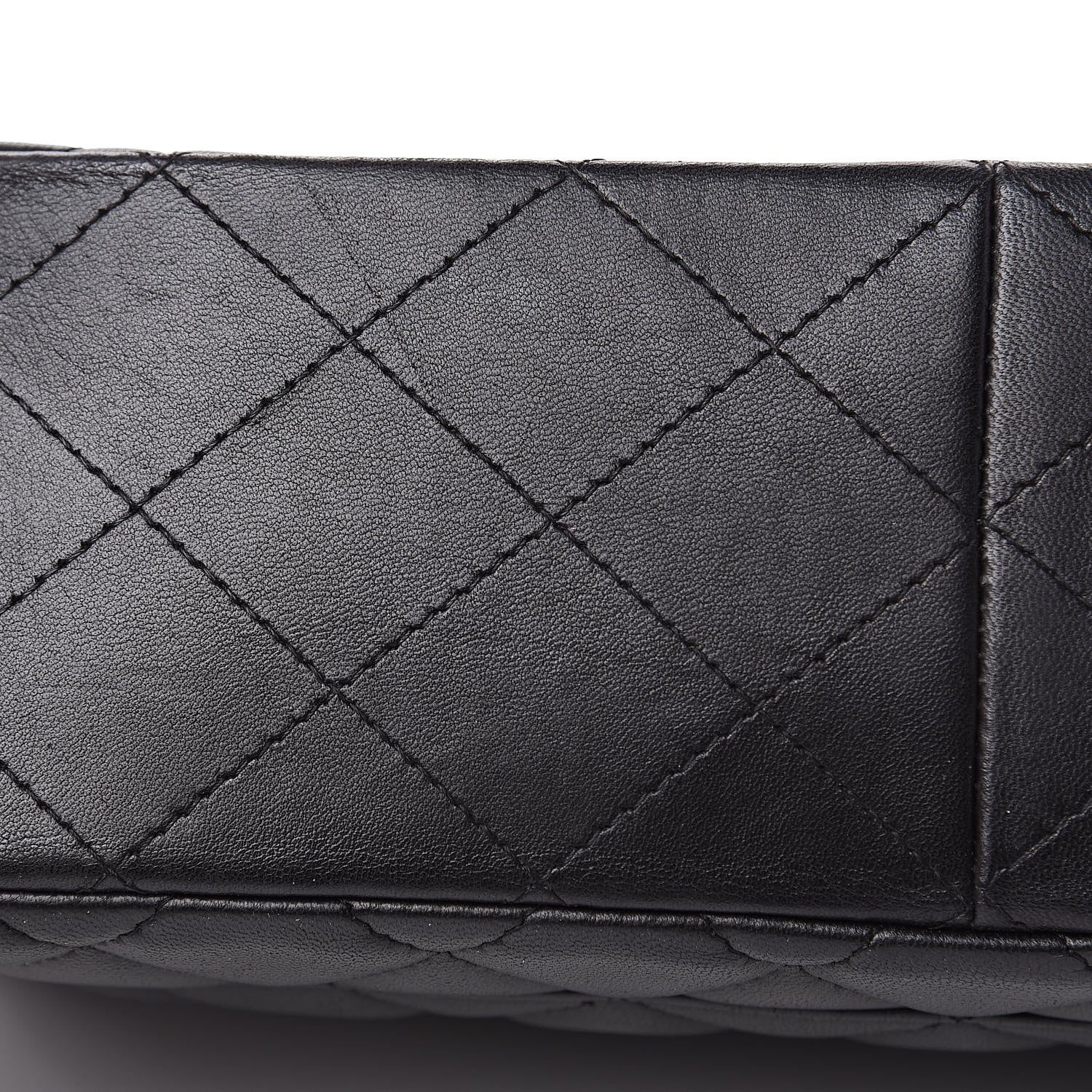 Chanel Lambskin Quilted Jumbo Single Flap Black 13 of 16