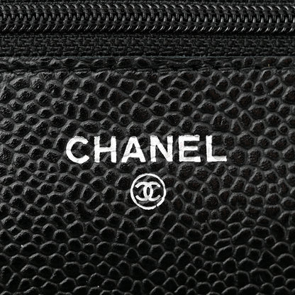 Chanel Caviar Quilted Wallet on Chain WOC Black 6 of 11