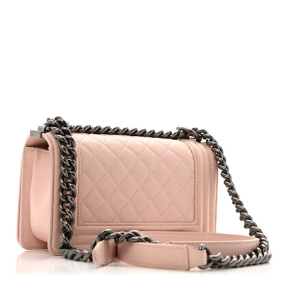 Chanel Calfskin Quilted Small Boy Flap Light Pink 3 of 12